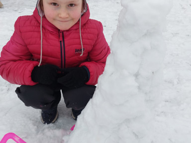 Zlepšovák na převážení sněhu.