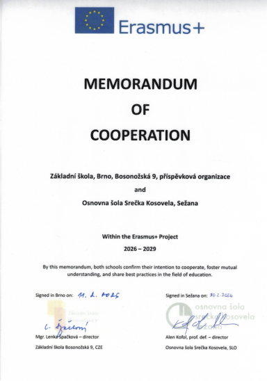 Memorandum o spolupráci